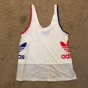 Adidas Tri-Color Mesh Tank Top